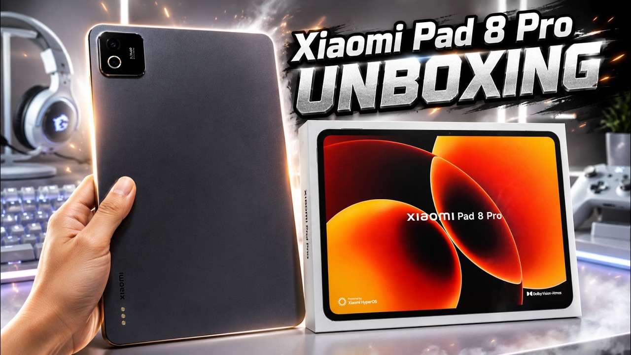 Xiaomi Pad 8 Pro Unboxing | Hands-On, Antutu, Design, Unbox, Camera Test