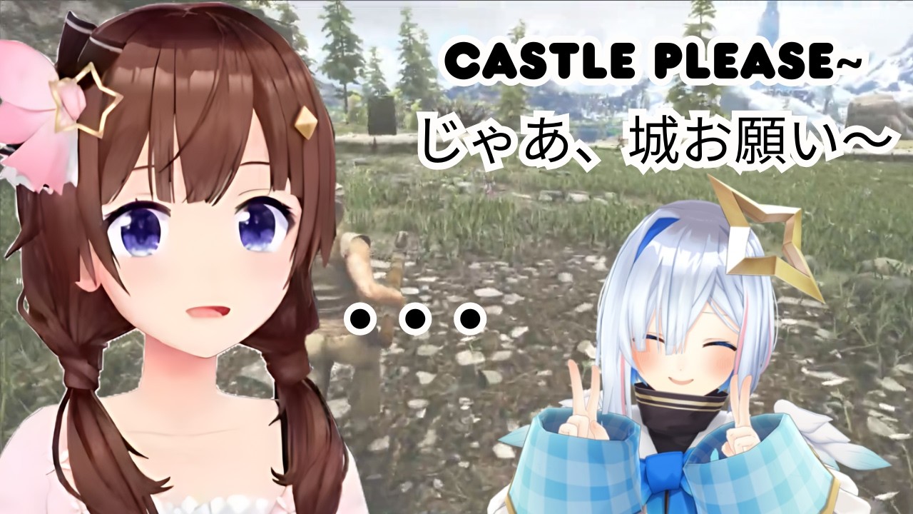 Kanata makes Sora build her a castle【Hololive】