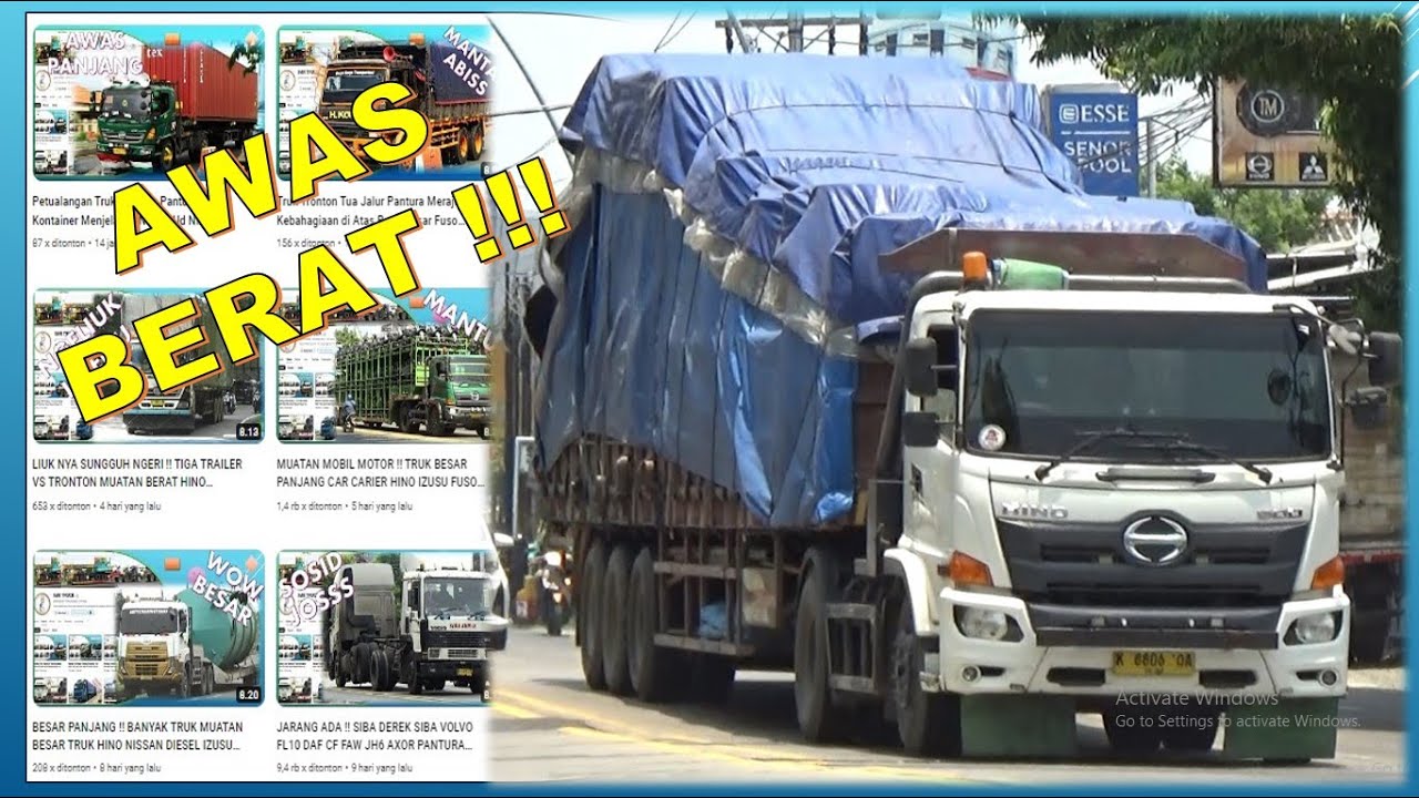 FULLL PANJANG BERATTT !! TRUK HINO QUESTER FAW UD PK