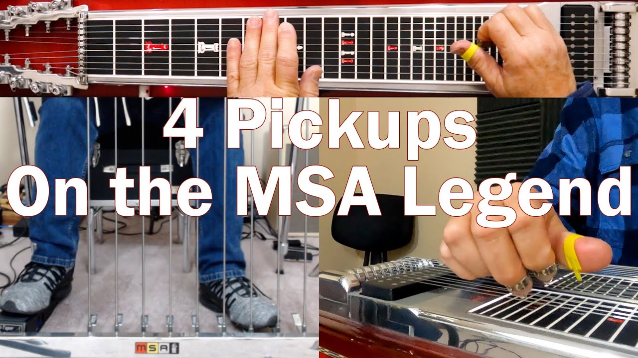 Trying 4 Different Pickups on the MSA Legend Pedal Steel Guitar