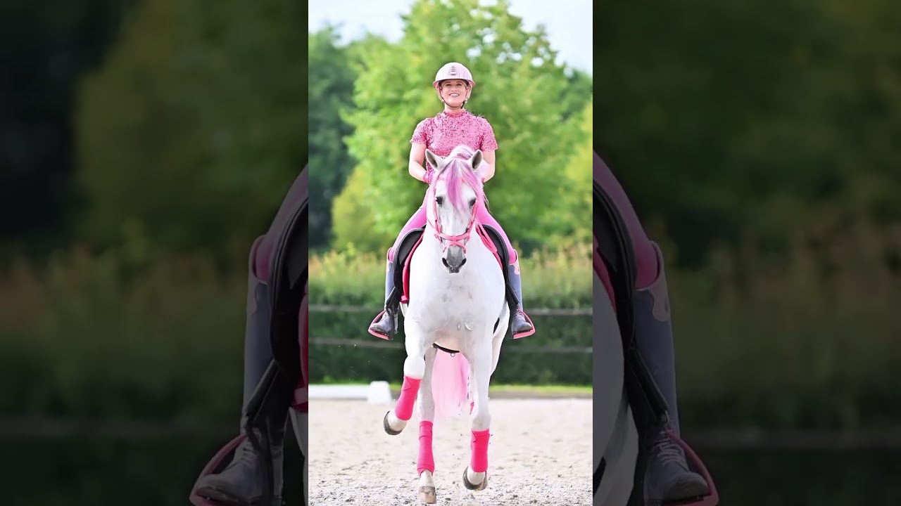 barbie girl😍#equestrian #fypシ #beautifulhorse #dressage #barbie