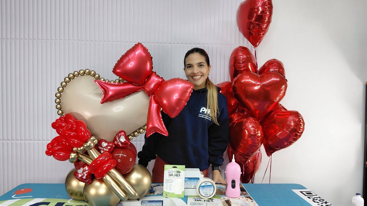 Decoracion con globos de amor  usando UGlu Dashes de @ProTapes  