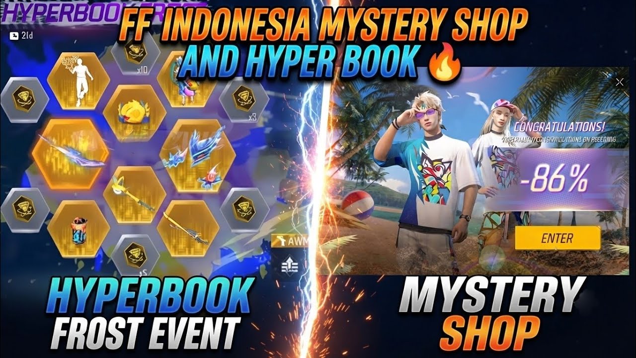 Ff Indonesia  Mystery Shop & Frostfire Hyperbok Ring Event 🔥