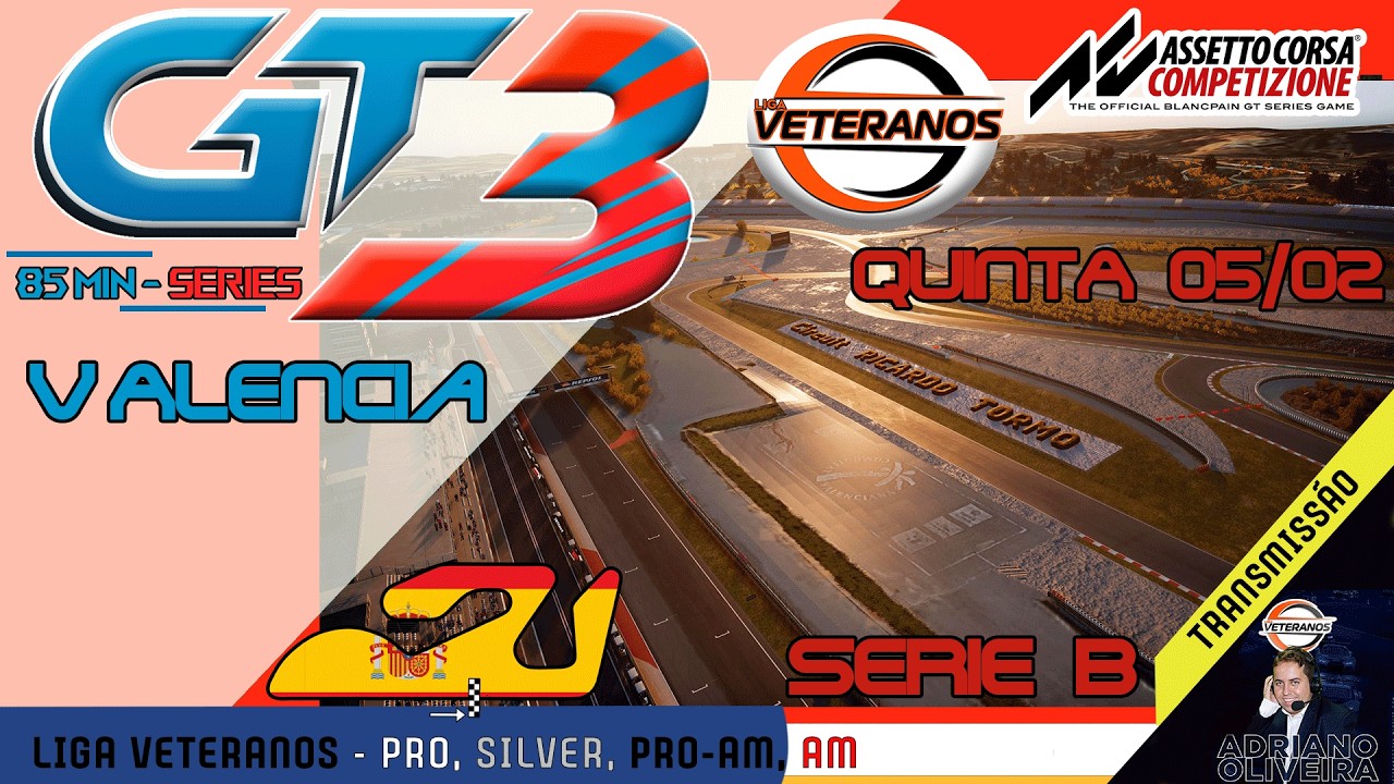 ASSETTO CORSA COMPETIZIONE / LIGA VETERANOS / LA PIAZZA  85 MIN / SERIE B / VALENCIA