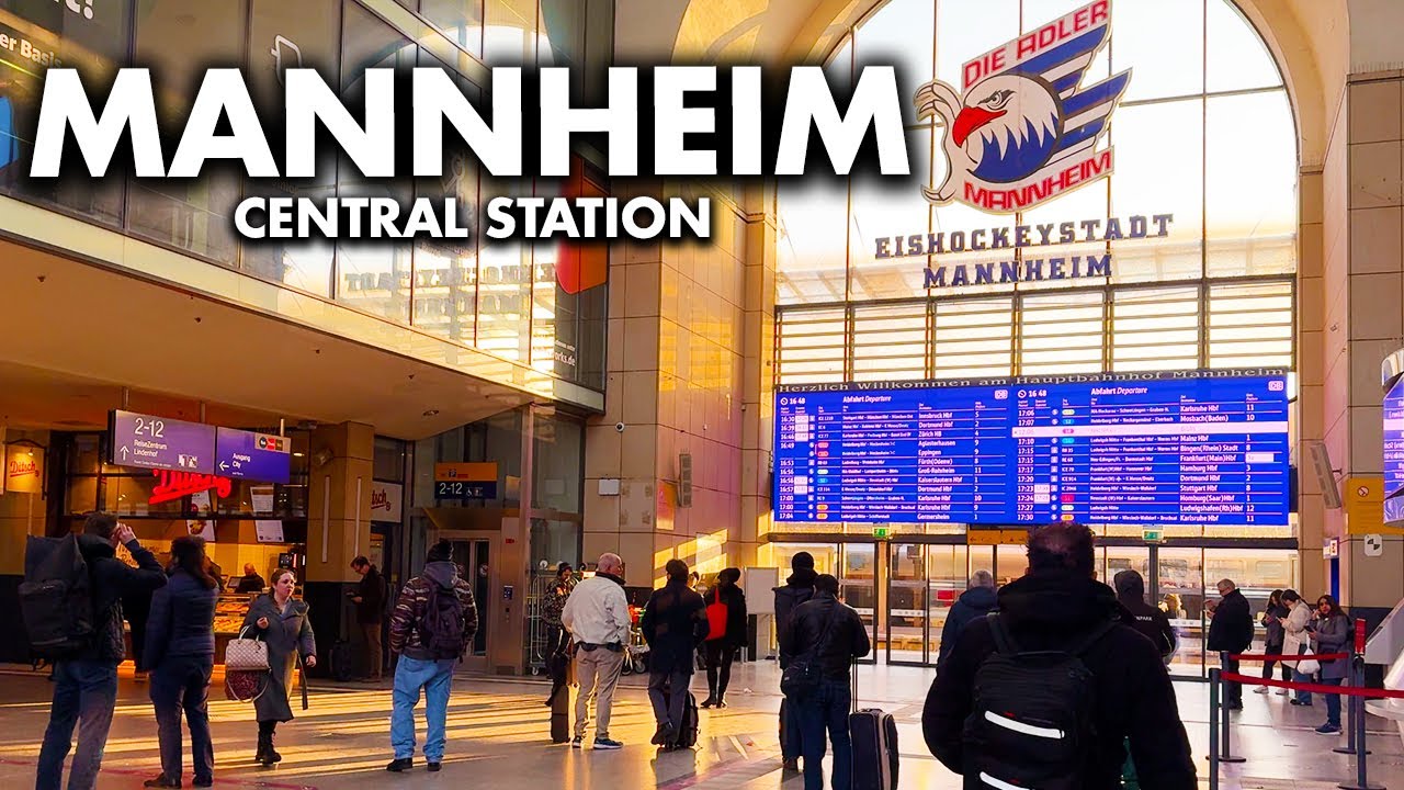 Mannheim Hauptbahnhof 🇩🇪 4K Walking Tour 2025 | Mannheim Walk Through | Germany Train Stations
