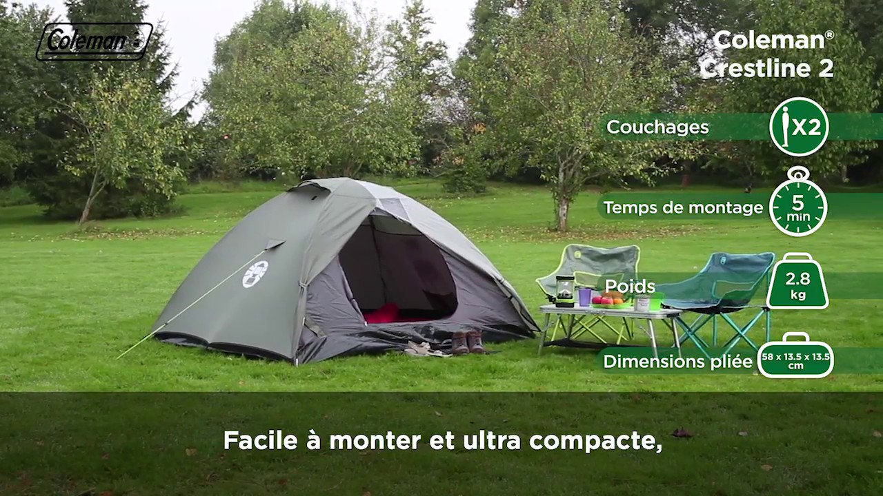 Coleman® Crestline™ 2 L - tente aventure pour 2 personnes
