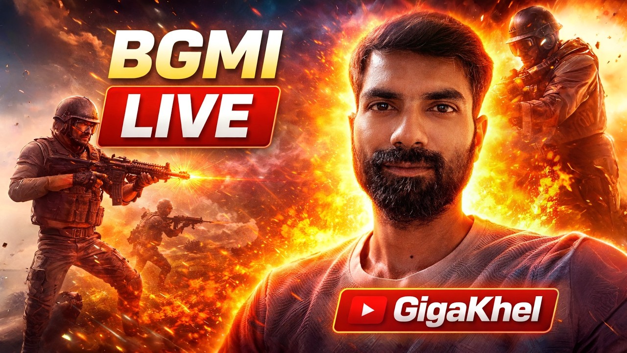 🔴 LIVE BGMI 🔥 | Conqueror Push | Non-Stop Action | GigaKhel