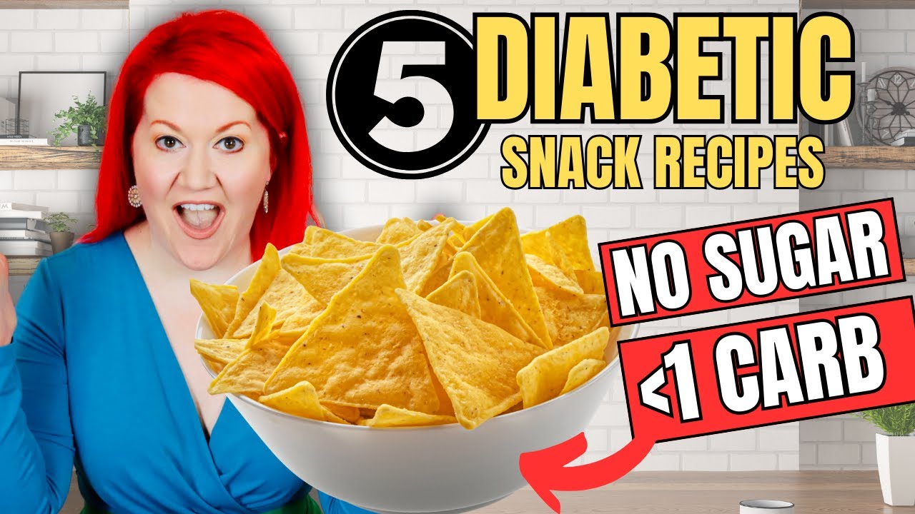 5 SUGAR FREE Diabetic Snacks With LESS THAN 1g of Carbs