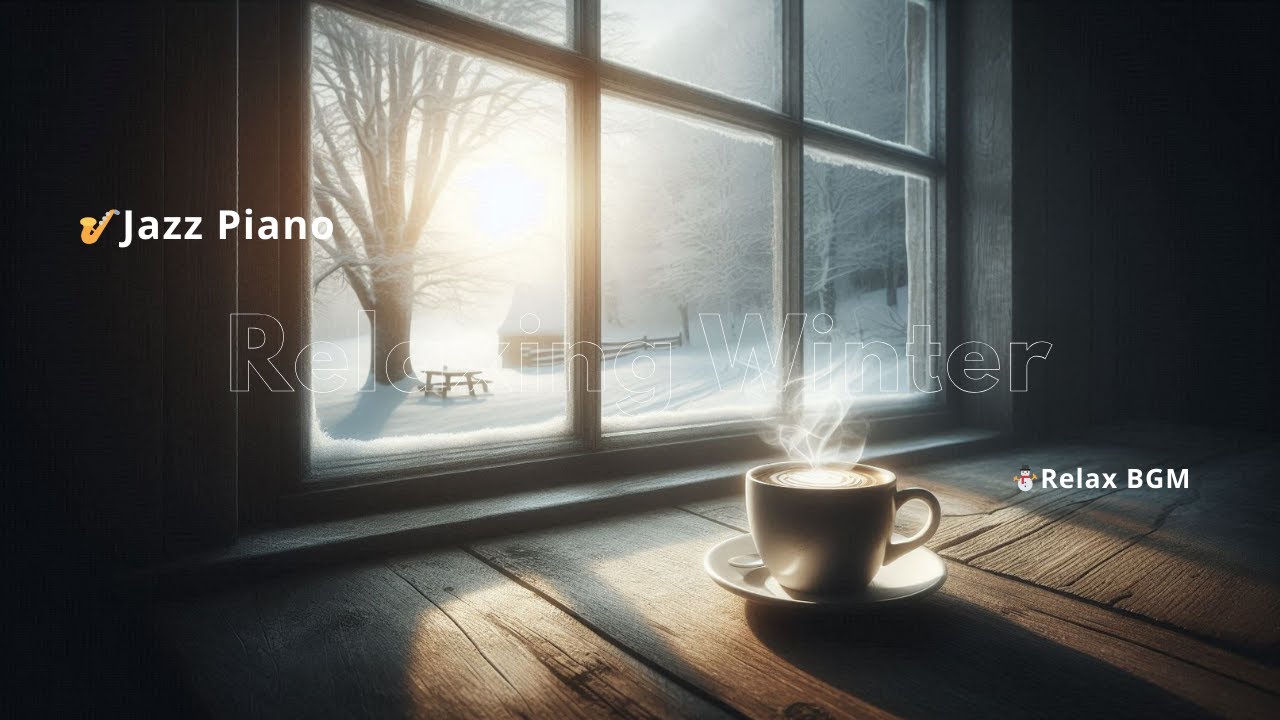 リラックスBGM ☕ 冬の静かなカフェ、誰もいない午後｜Late Afternoon Jazz Piano