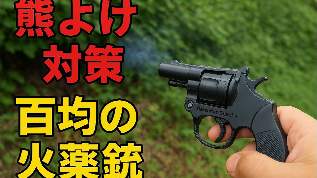 熊よけ対策　百均の火薬銃