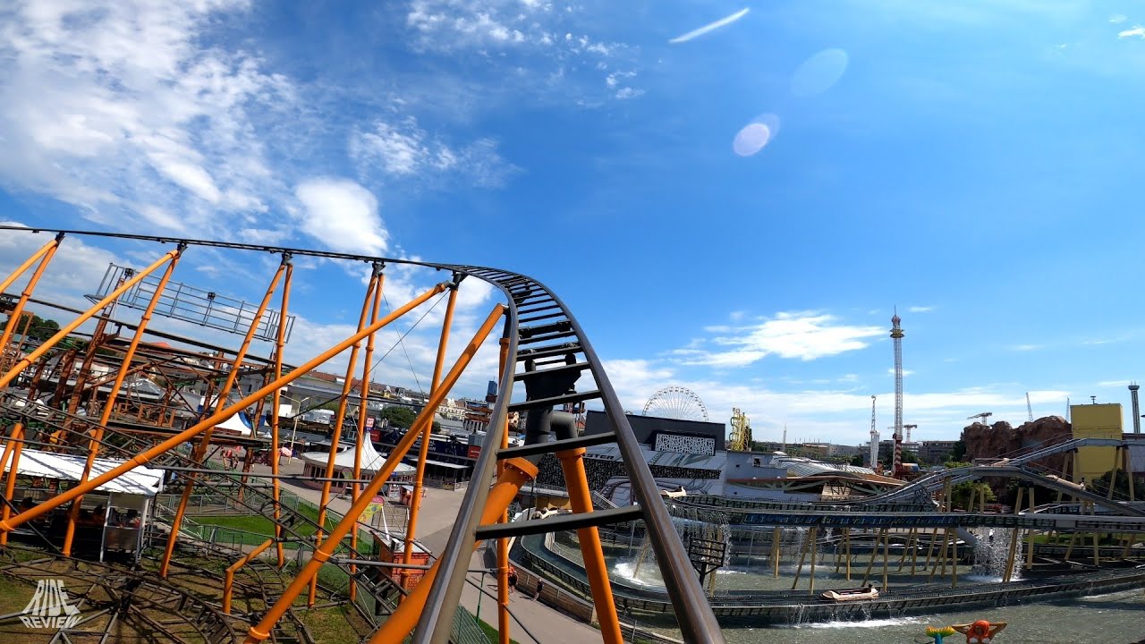 Die l&auml;ngste Achterbahn in &Ouml;sterreich - Super 8er Bahn - Onride / Offride - Wiener Prater - Pinfari