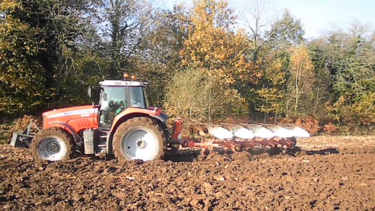 plough &seeding wheat with new MF 7624