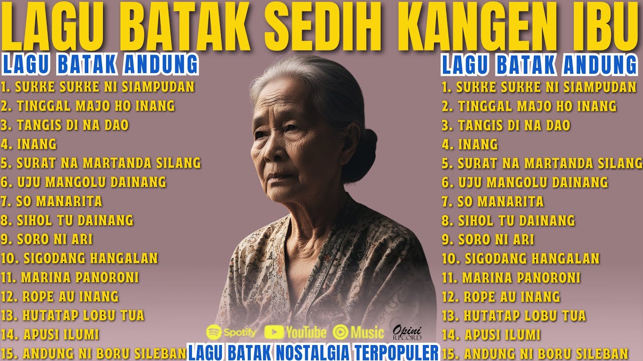 Lagu Batak Andung Terhits Sepanjang Masa - Lagu Batak Sedih Rindu Sosok Ibu ||Lagu Batak Viral