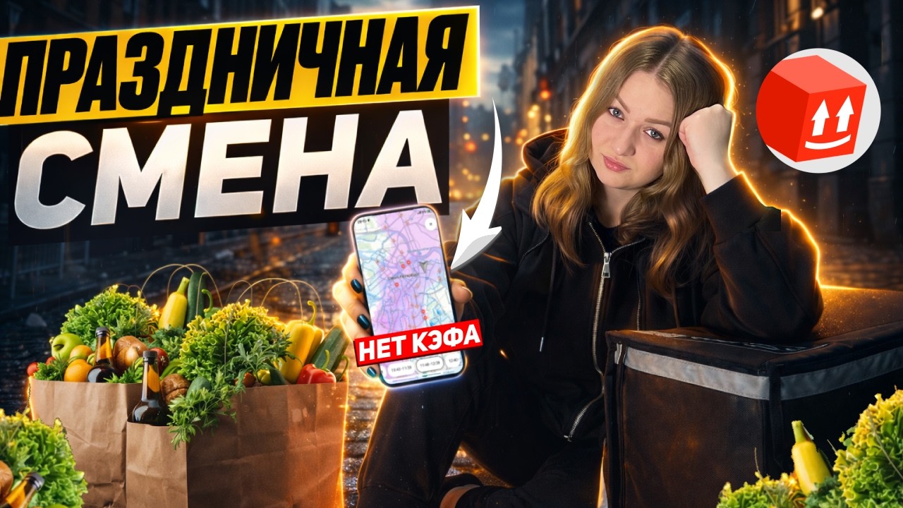 ПРАЗДНИЧНАЯ СМЕНА В ЯНДЕКС ПРО ДОСТАВКА/Работа при низком спросе/Слот в Яндекс Лавке/Автокурьер/СПБ