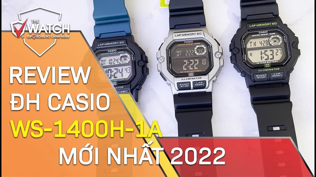 REVIEW ĐỒNG HỒ NAM CASIO WS-1400H MỚI NHẤT 2022 | Đồng Hồ The Watch #shorts