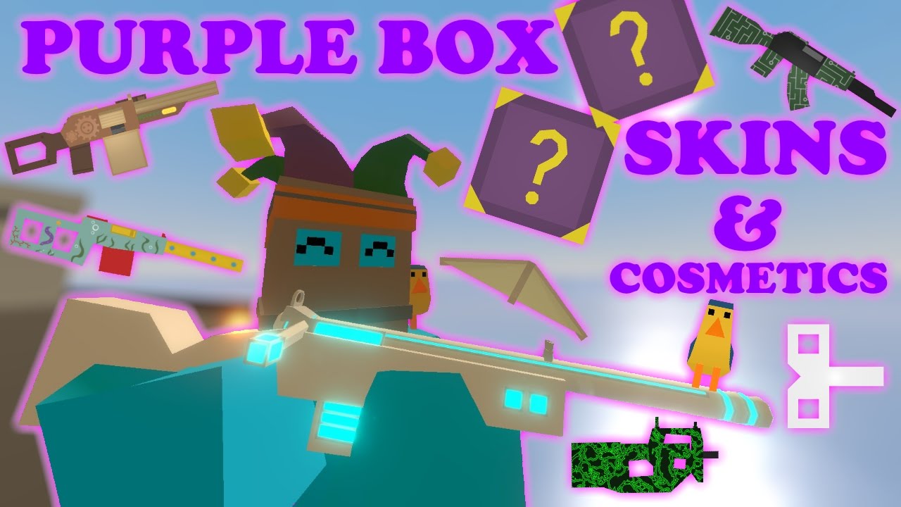 Unturned - All purple box skins/cosmetics