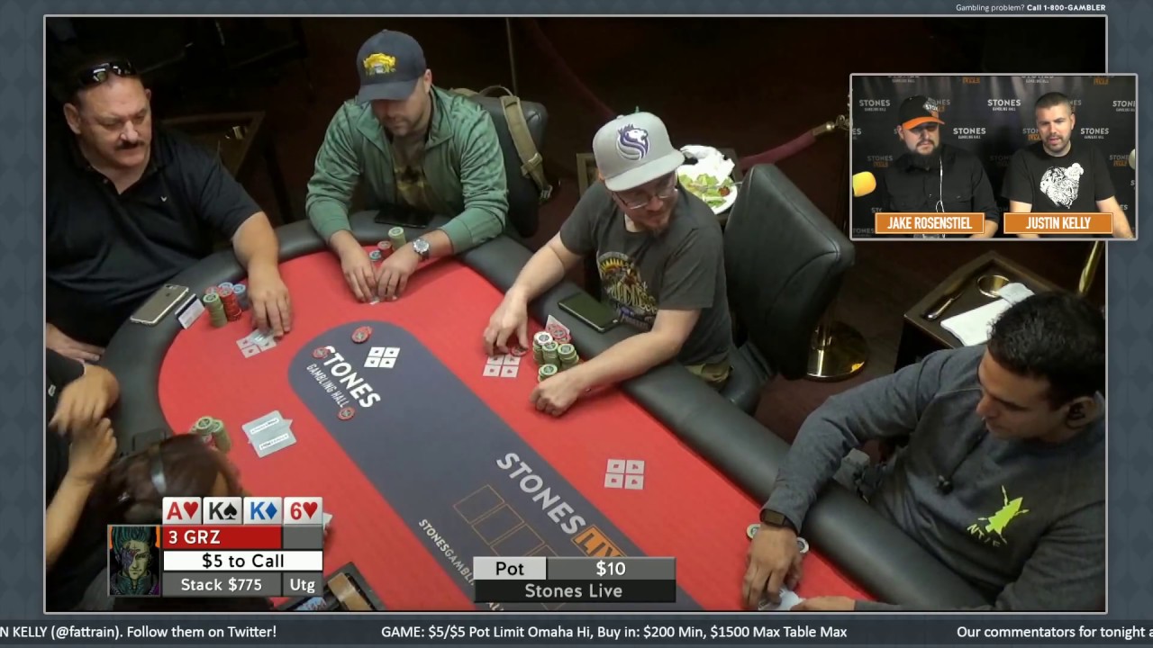$5/$5 Pot Limit Omaha Hi   - Wednesday, July 12, 2017