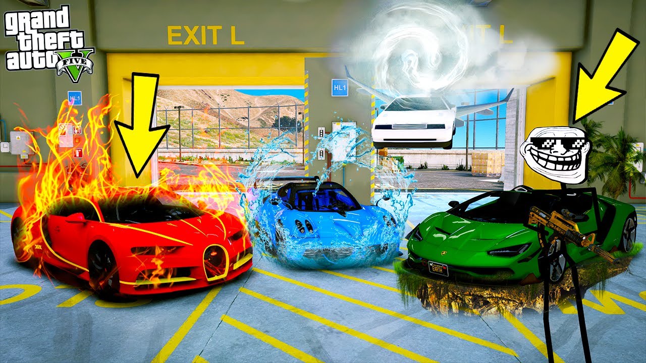 TROLLFACE ŞEHİRDEKİ EFSANE ELEMENT ARABALARI ÇAL GÖREVİ! - GTA 5