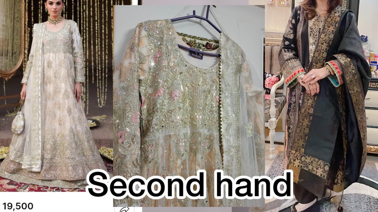 Haseeen’s brand luxury wedding wear| second hand Alkaram | Second hand kaftan| lawn chicken kari