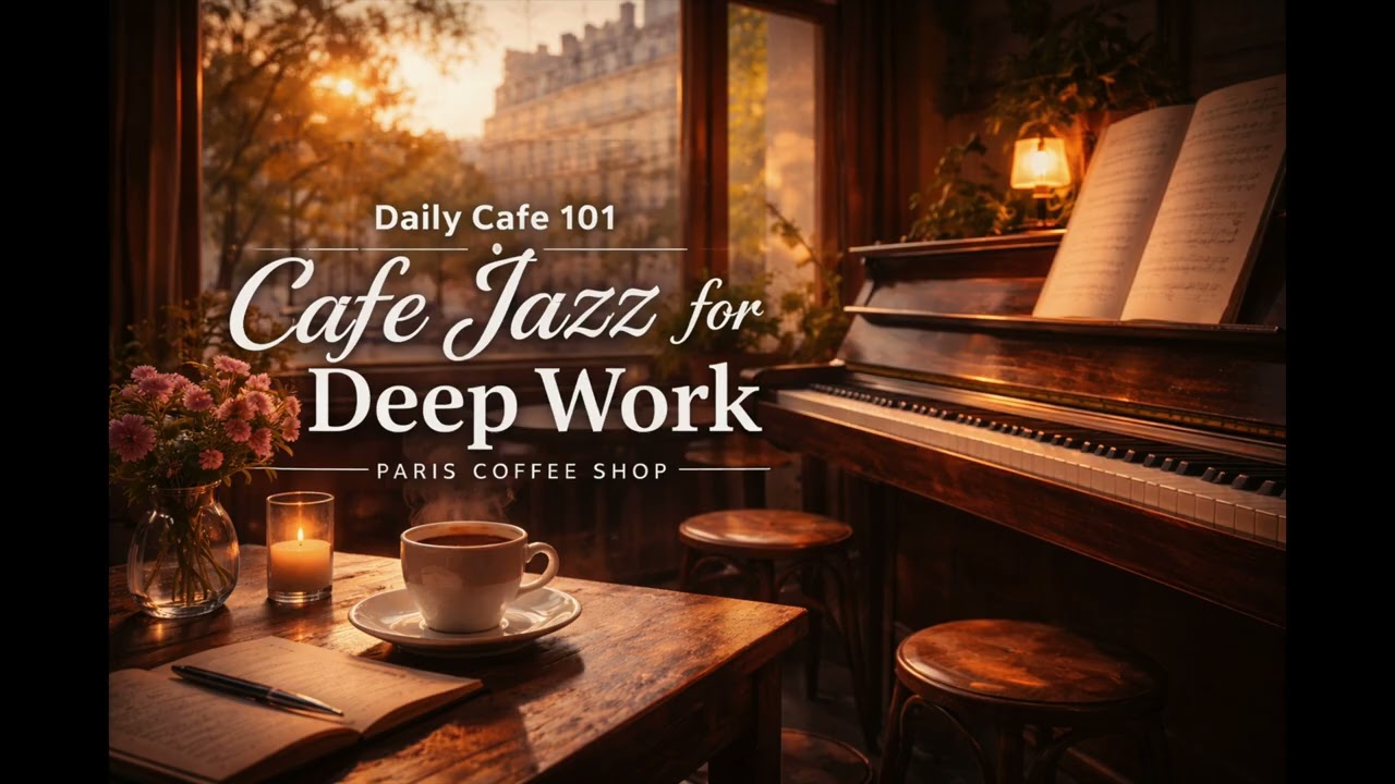 Daily Cafe 101: Paris Cafe Jazz ☕ Music for Deep Work & Focus