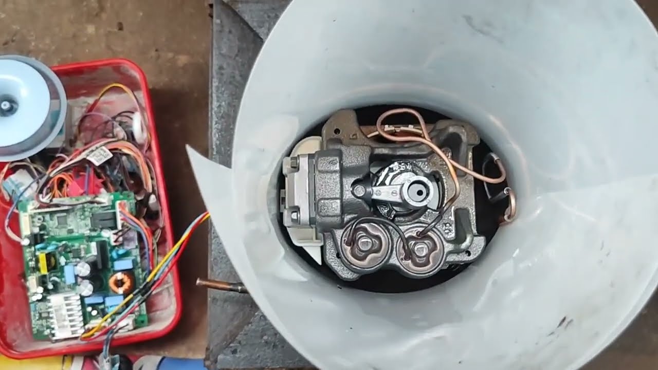 Memperbaiki kompresor kulkas LG inverter