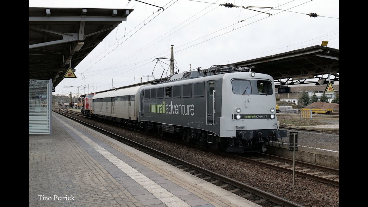 Zugverkehr in Riesa am 23.02.2024 - das hat gekesselt!