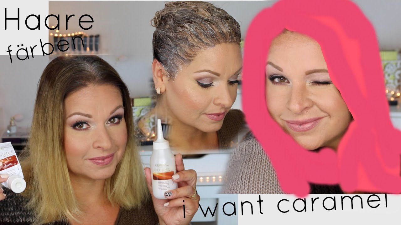 Haare färben zu Hause | Farbe  Caramel | Haarfarbe im Test | Mamacobeauty