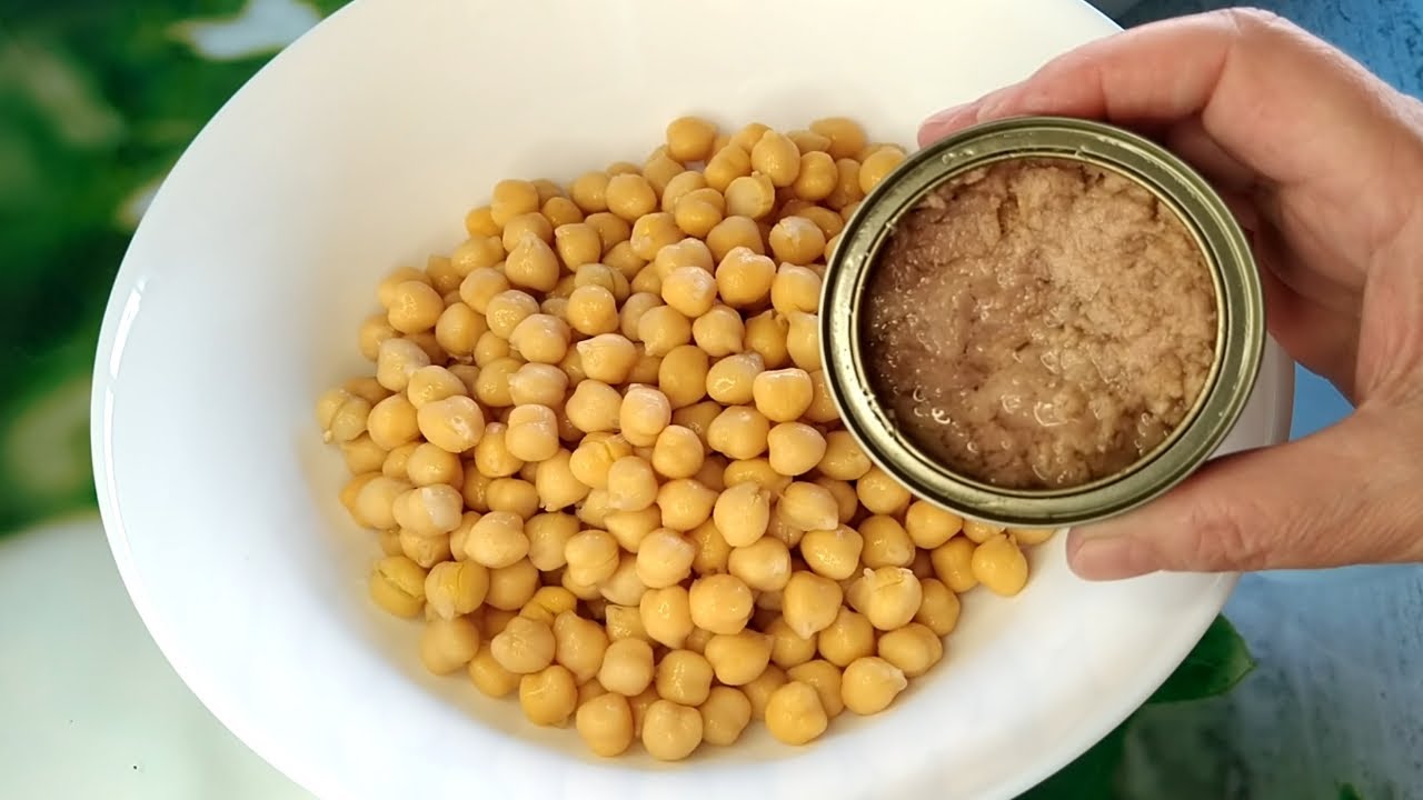 Si tienes ATÚN y GARBANZOS en 10 MINUTOS, tienes la cena lista, FÁCIL, RÁPIDA Y BARATA con latas