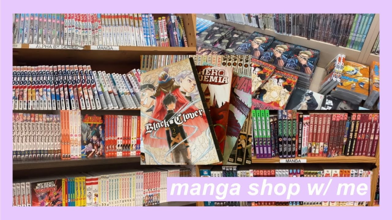 manga shop with me - the half price books saga
