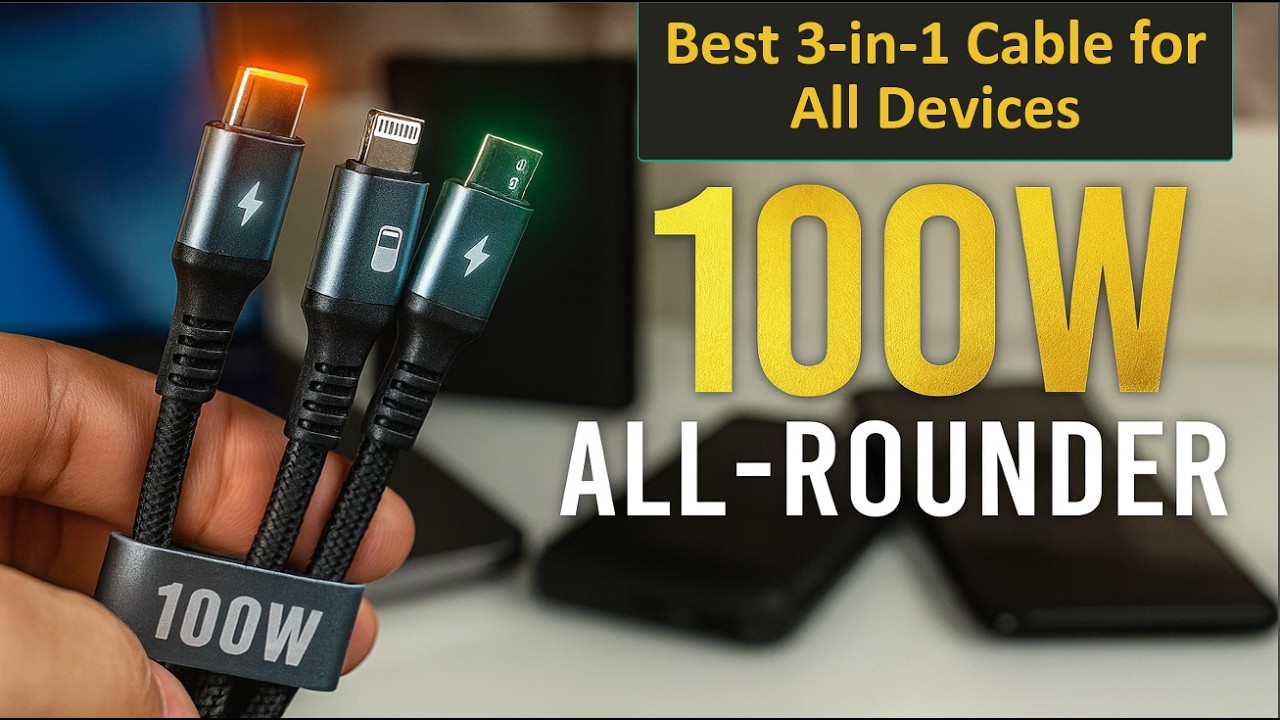 UBON WR-668 100W 3-in-1 Cable Review | Fast Charging & Data Transfer
