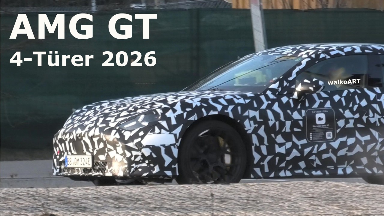 Mercedes Erlk&ouml;nig AMG GT 4-T&uuml;rer 2026 * AMG GT 4-door 2026 prototype * 4K SPY VIDEO