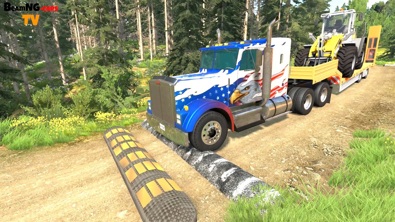 Cars vs Massive Speed Bumps #68 - BeamNG.drive | BeamNG-Cars TV