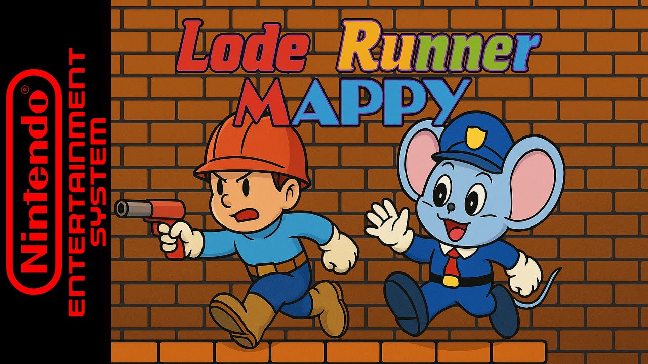 Lode Runner Mappy - Hack of Mappy [NES]