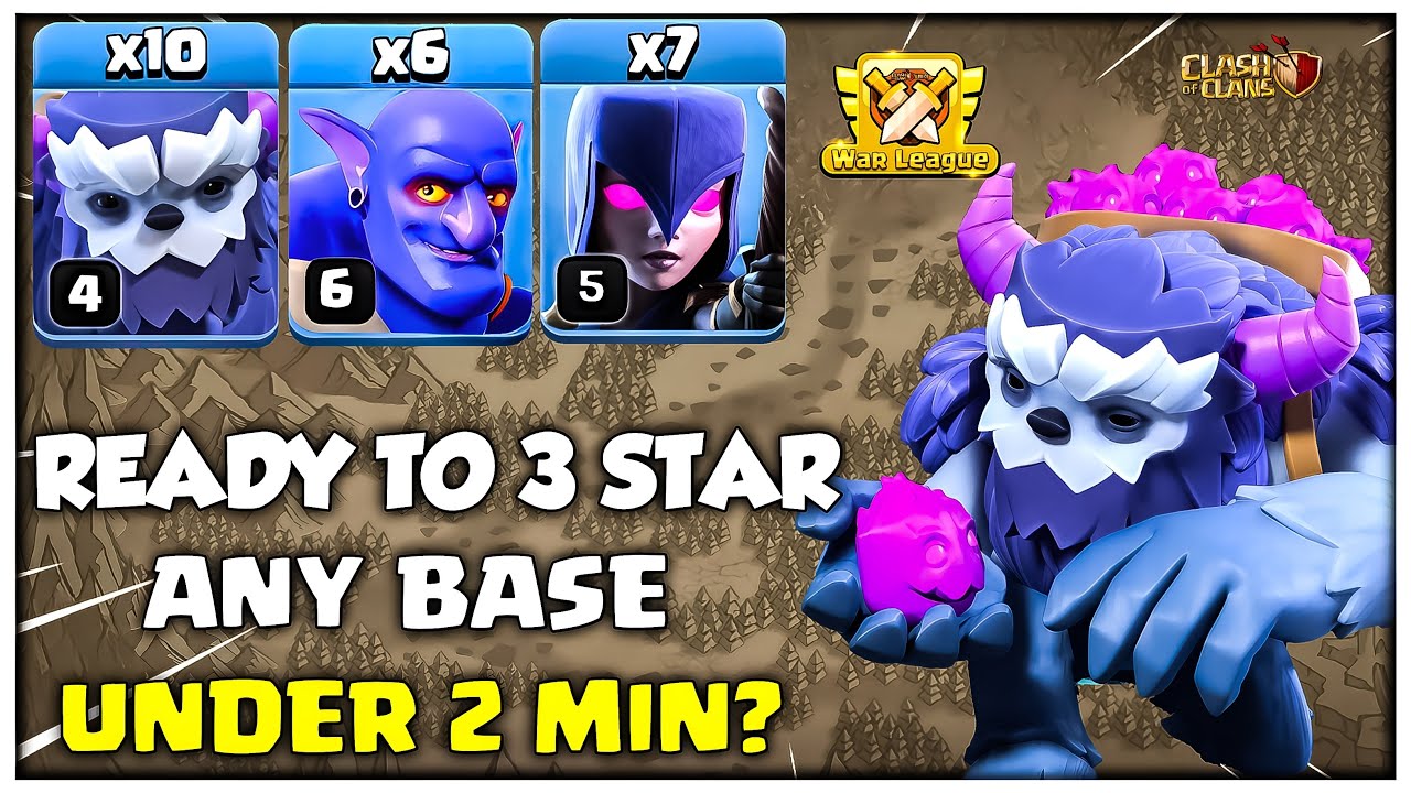 TH14 Yeti Bowler Witch Attack Strategy With 10 Spell | Best TH14 Attack Strategy - Clash of Clans