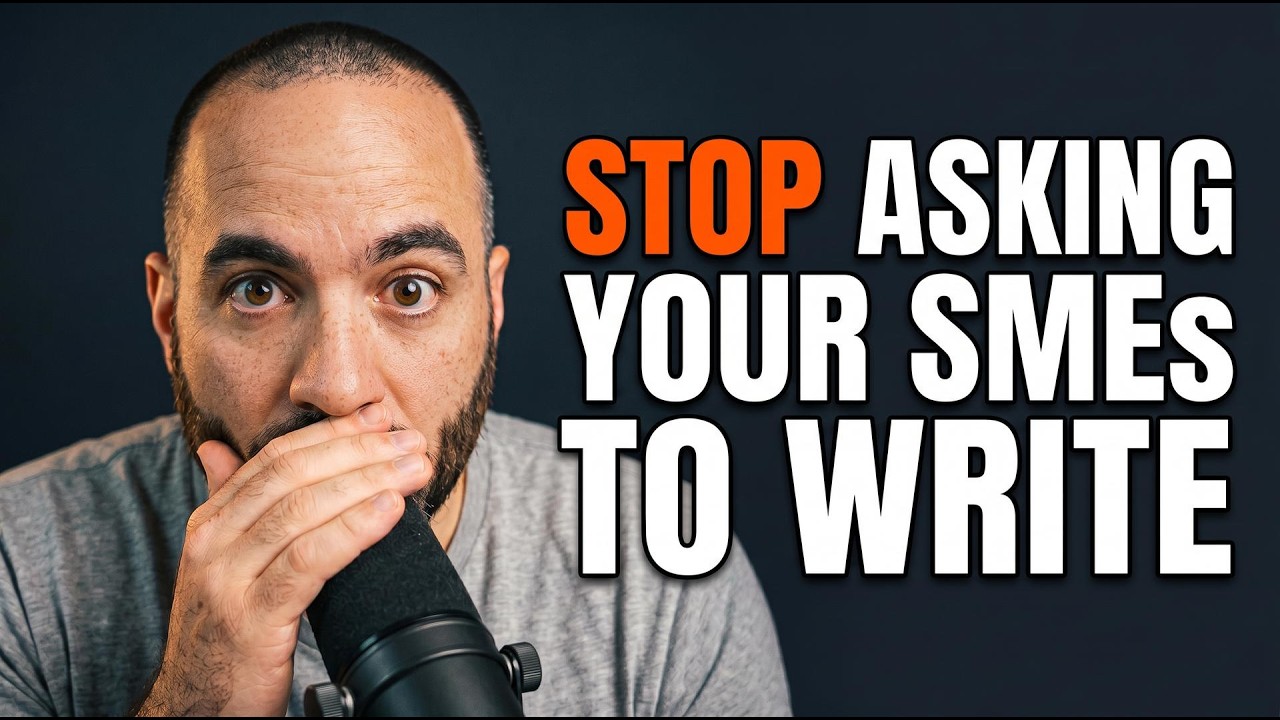 Stop Asking Your SMEs to Write Content (Do This Instead)