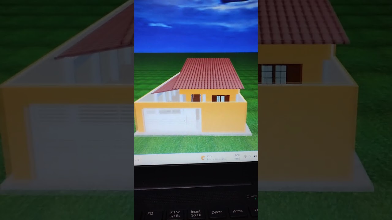 👍👍👆 Casa modelo tradicional #parede3d #casa #projeto3d
