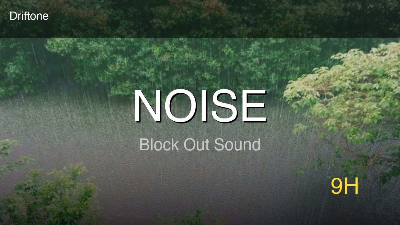 Heavy Rain & Pink Noise | Noise Masking Sound - 9 Hours