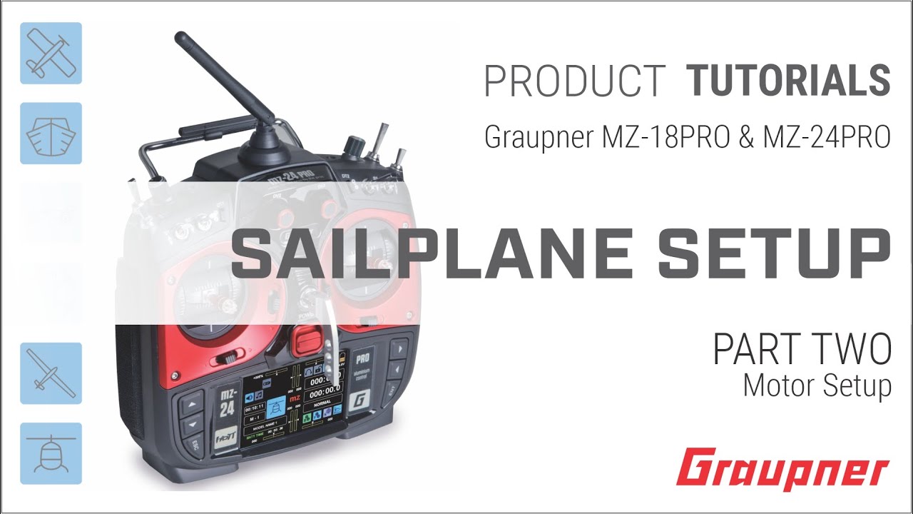 Sailplane Setup Part 2 for the Graupner mz-18PRO and mz-24PRO HoTT Radio