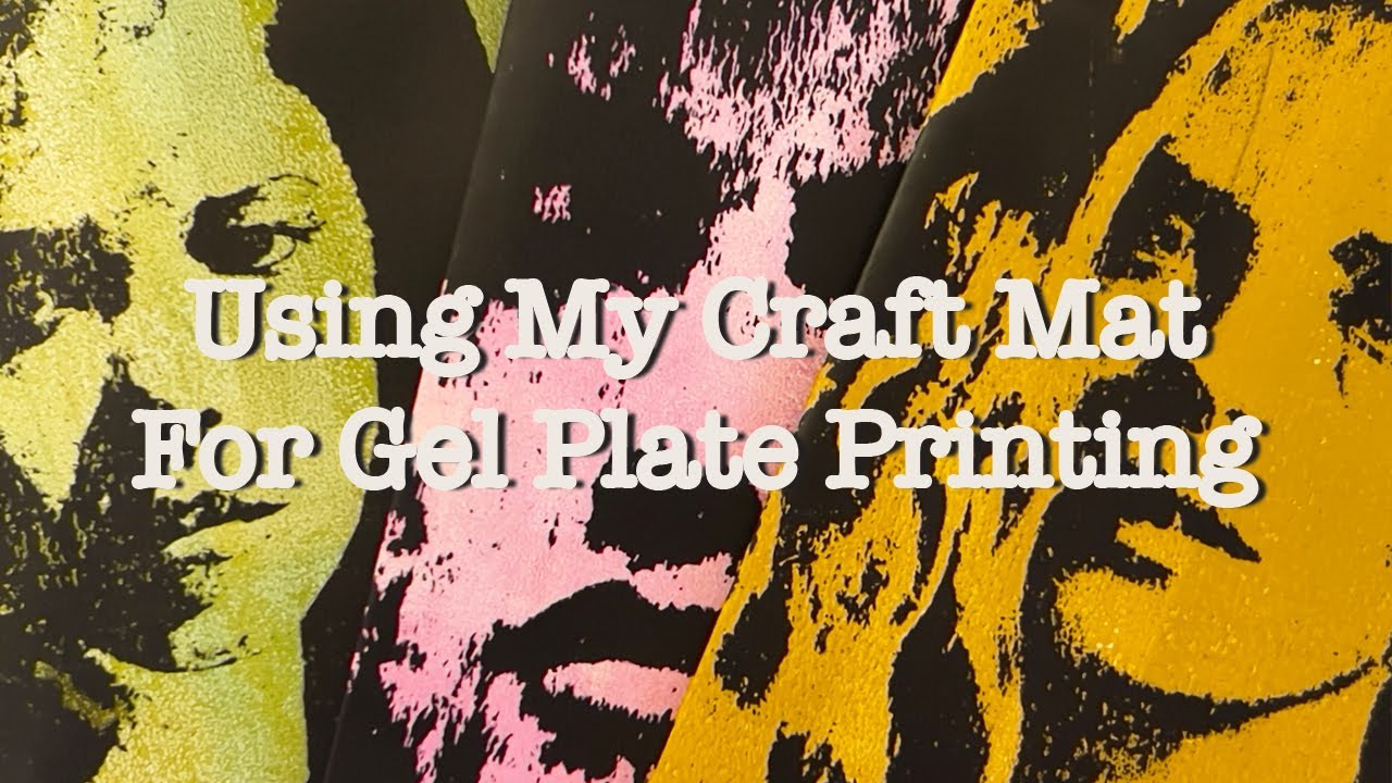Gel Plate Image Transfer Using My Craft Mat Instead Of A Gel Plate With Stunning Results