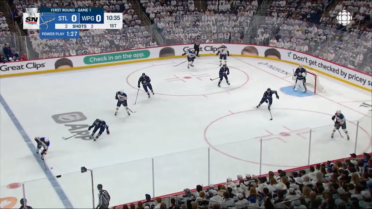 2025 Stanley Cup Playoffs. Blues vs Jets - Game 1 highlights