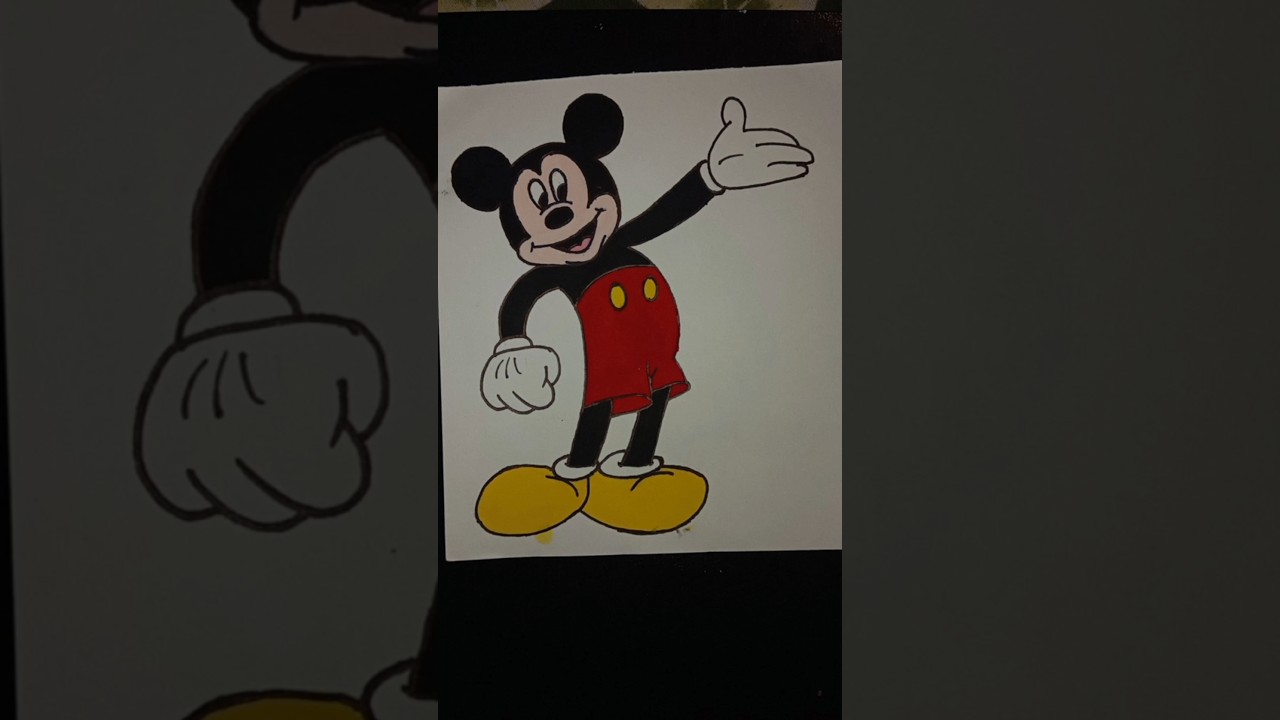 Mickey Mouse poster colour