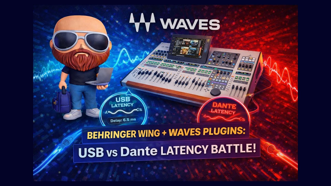 Плагины Behringer Wing + Waves: битва задержек USB и Dante!