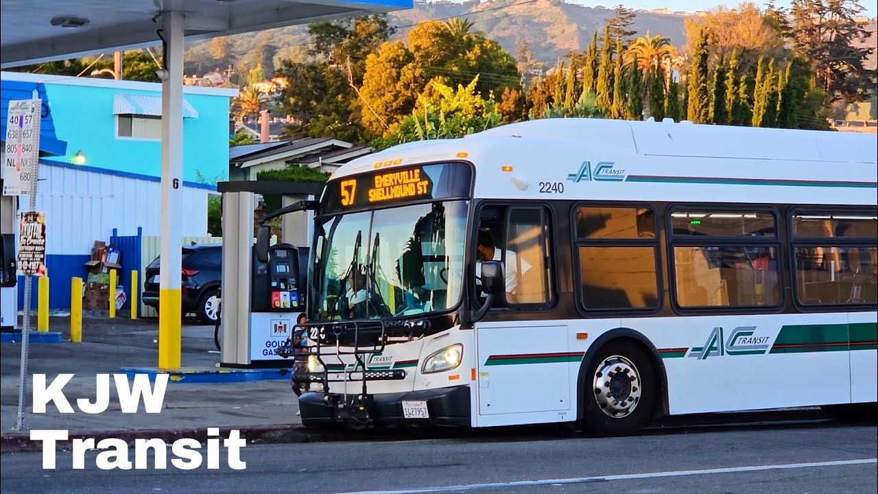 𝟰𝗞⁶⁰ AC Transit bus action in downtown Oakland 7/6/25