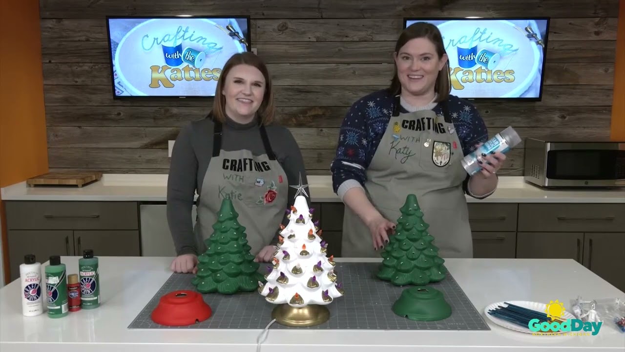 Crafting with the Katies: Paint Your Own Ceramic Christmas Tree