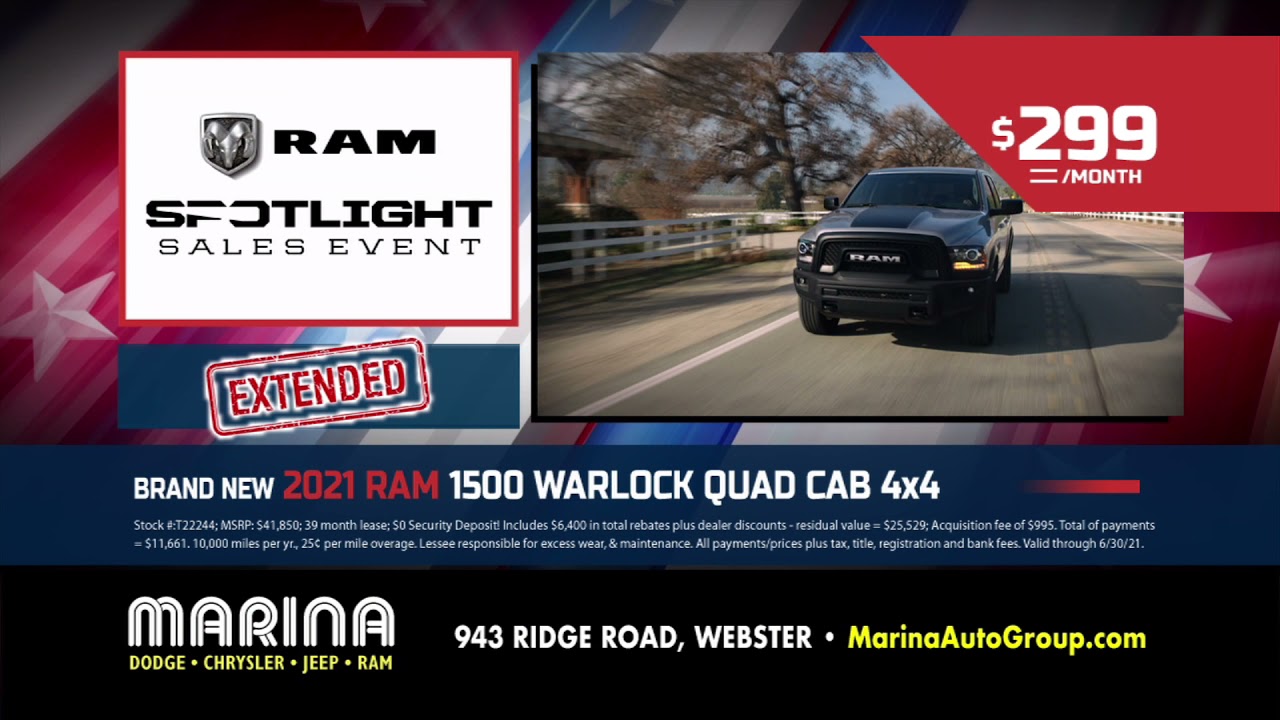Marina Ram Spotlight Sales Event