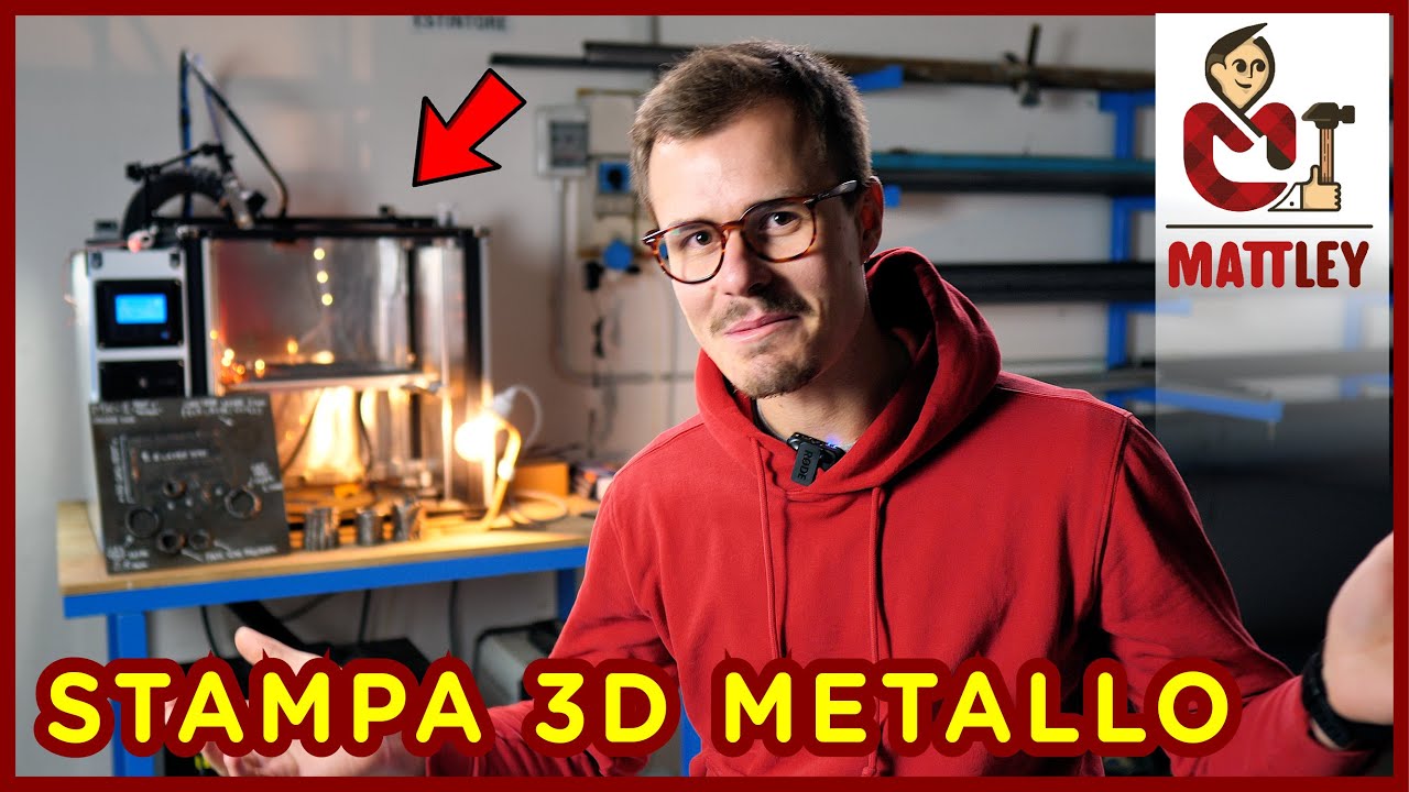 😱 Ha realizzato una STAMPANTE 3D che stampa METALLO!