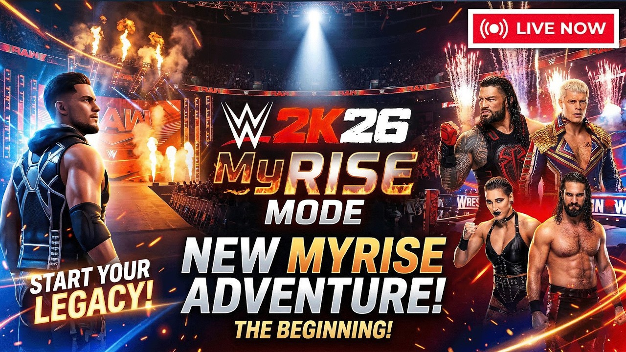 LIVE: WWE 2K26 MyRISE - The Beginning of a New Legacy!
