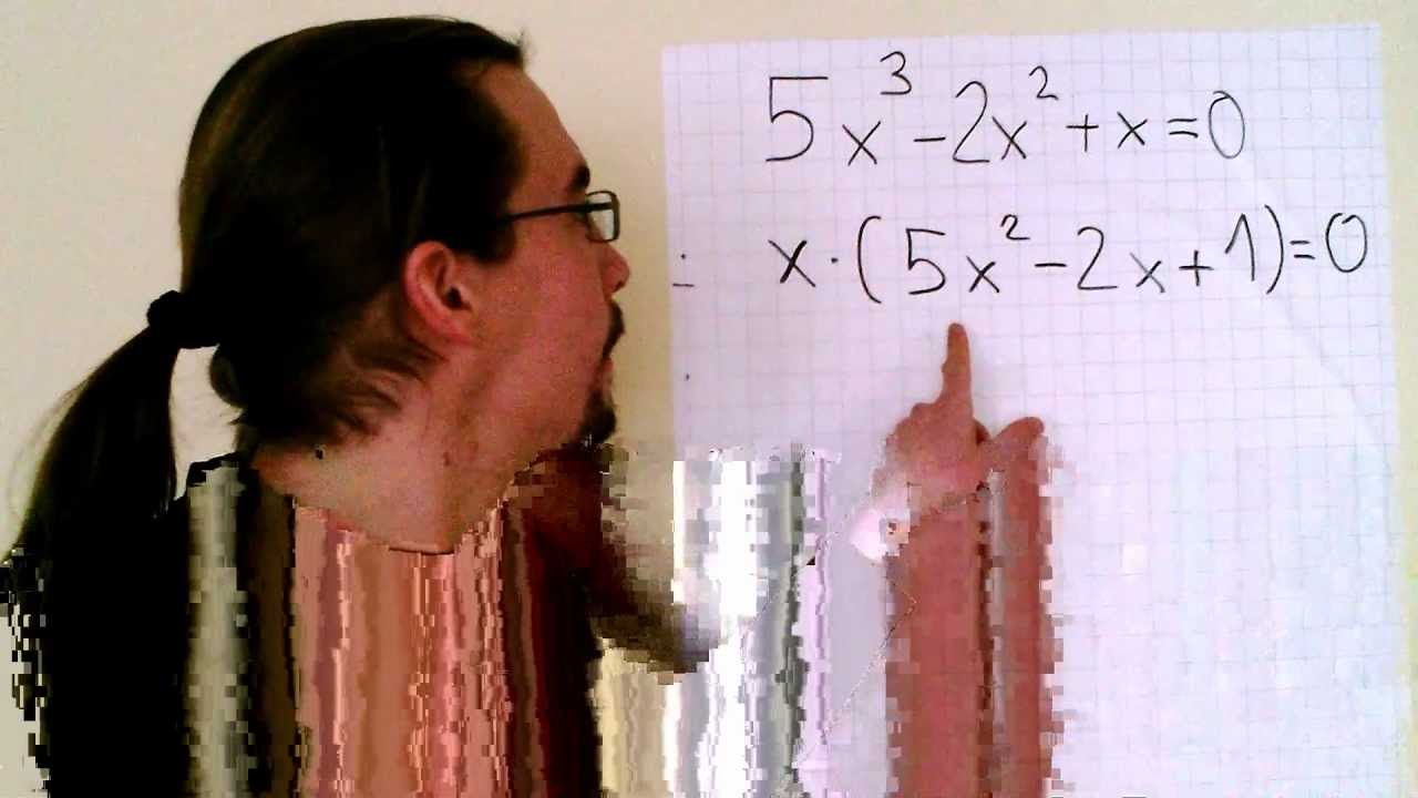 Ausklammern Nullstellen bestimmen 1 MatheTubeSE.AVI