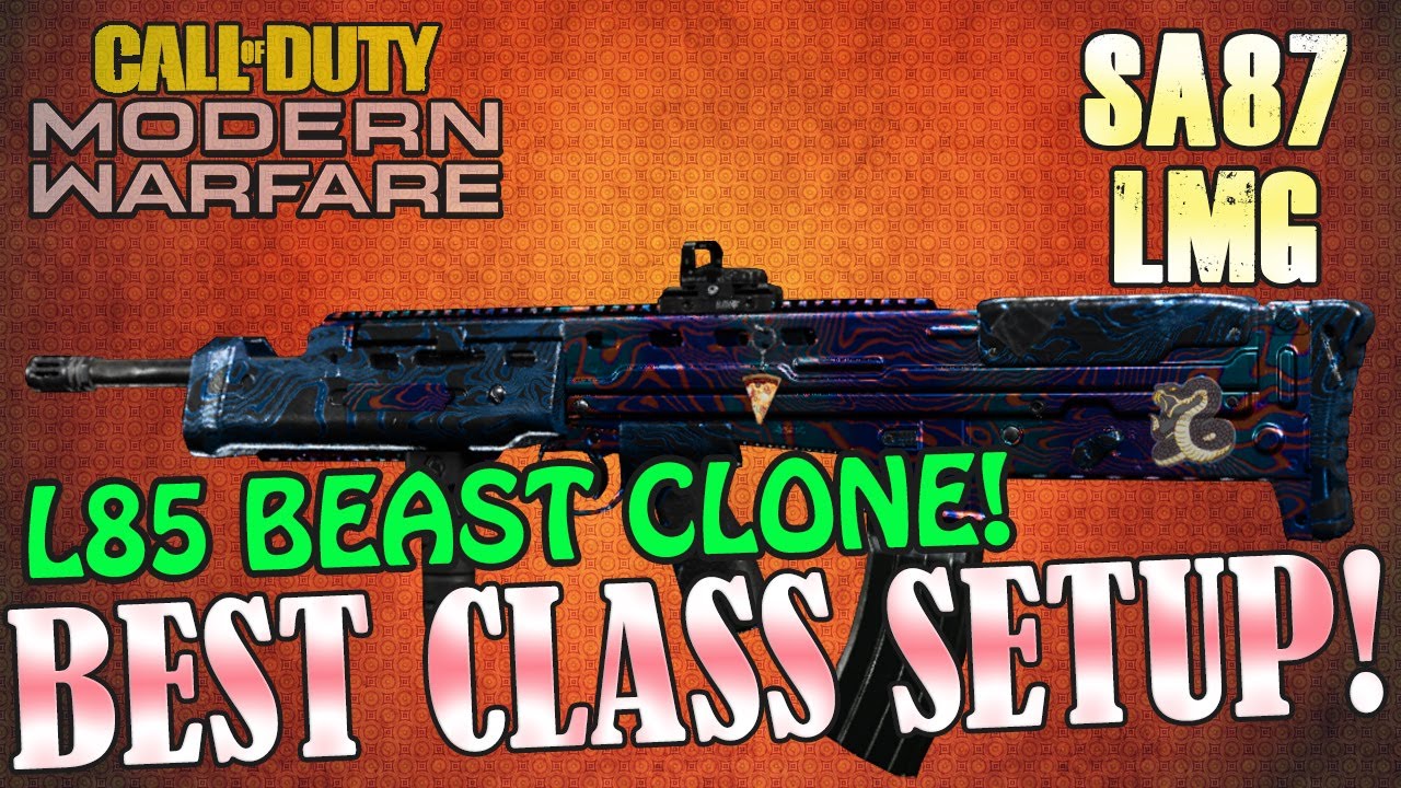⭐️ SA87 LMG  (Light Machine Gun) - Best Class Setup - Modern Warfare & Warzone