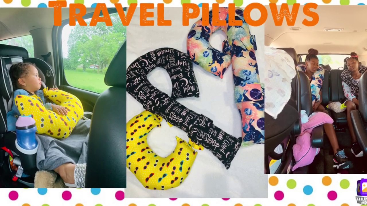 Easy DIY kids travel pillows